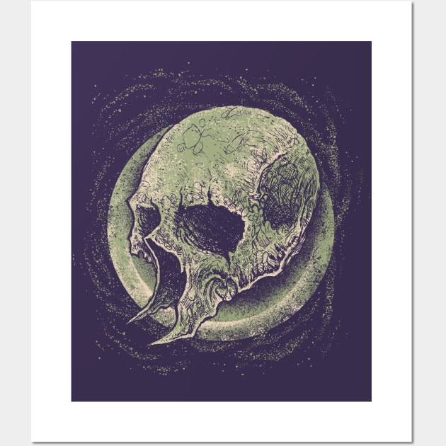 Skull Green Goblin Wall Art by bangsart